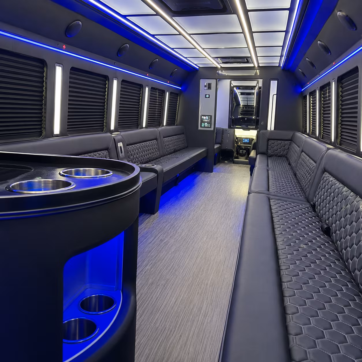 affordable stockton prom party bus prices split across your group