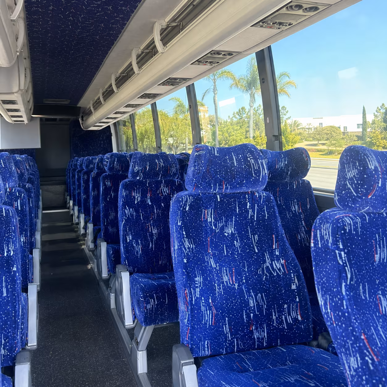 stockton charter bus services interior