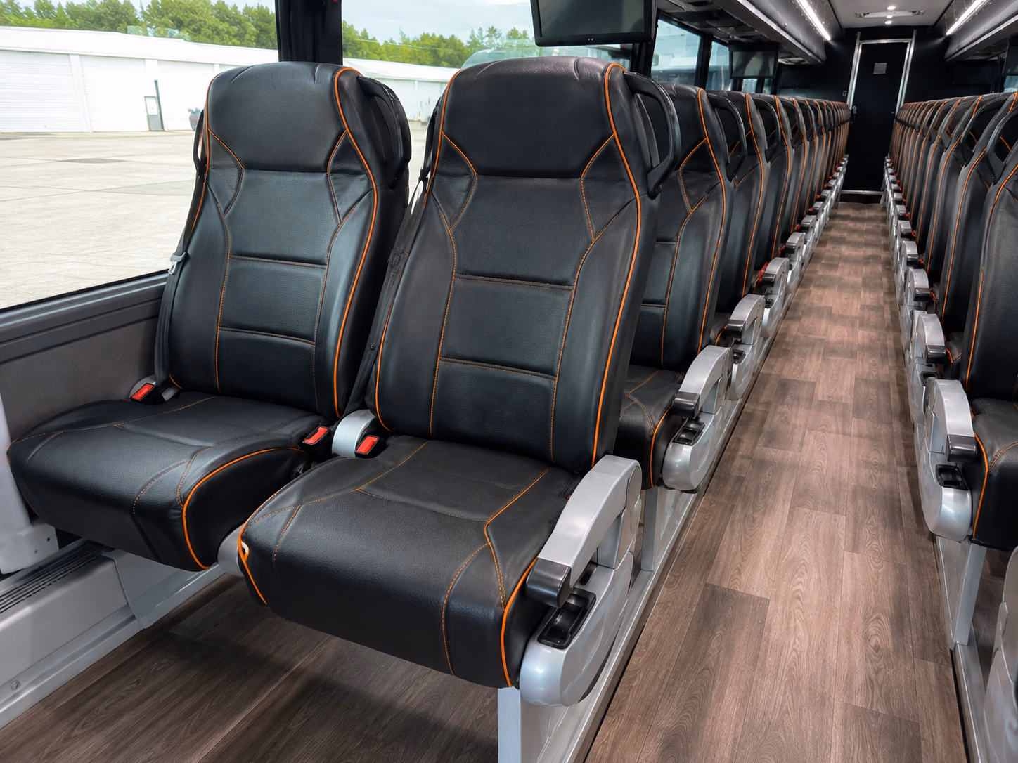 stockton construction and film crew shuttle buses