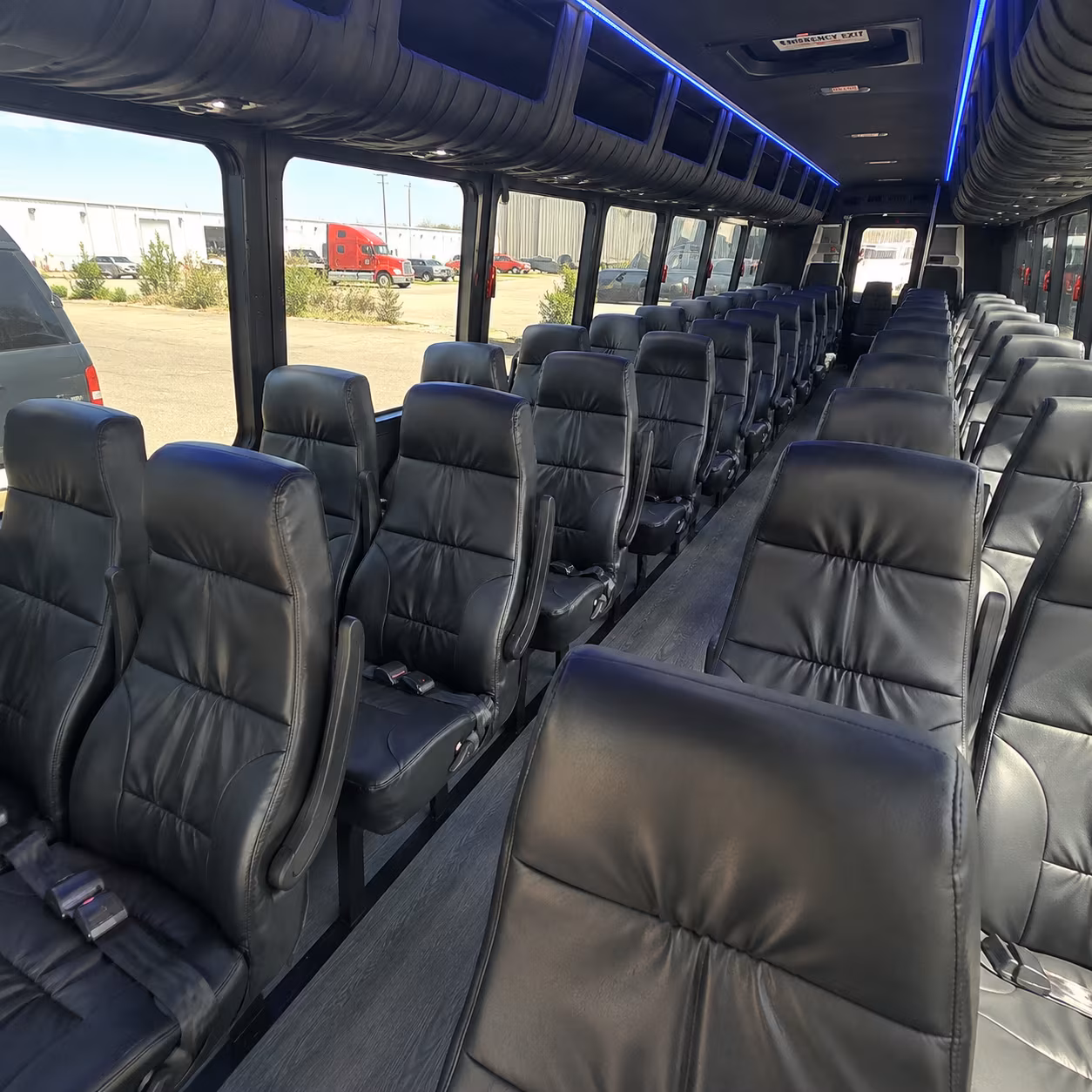 stockton military base transfer and troop movement buses